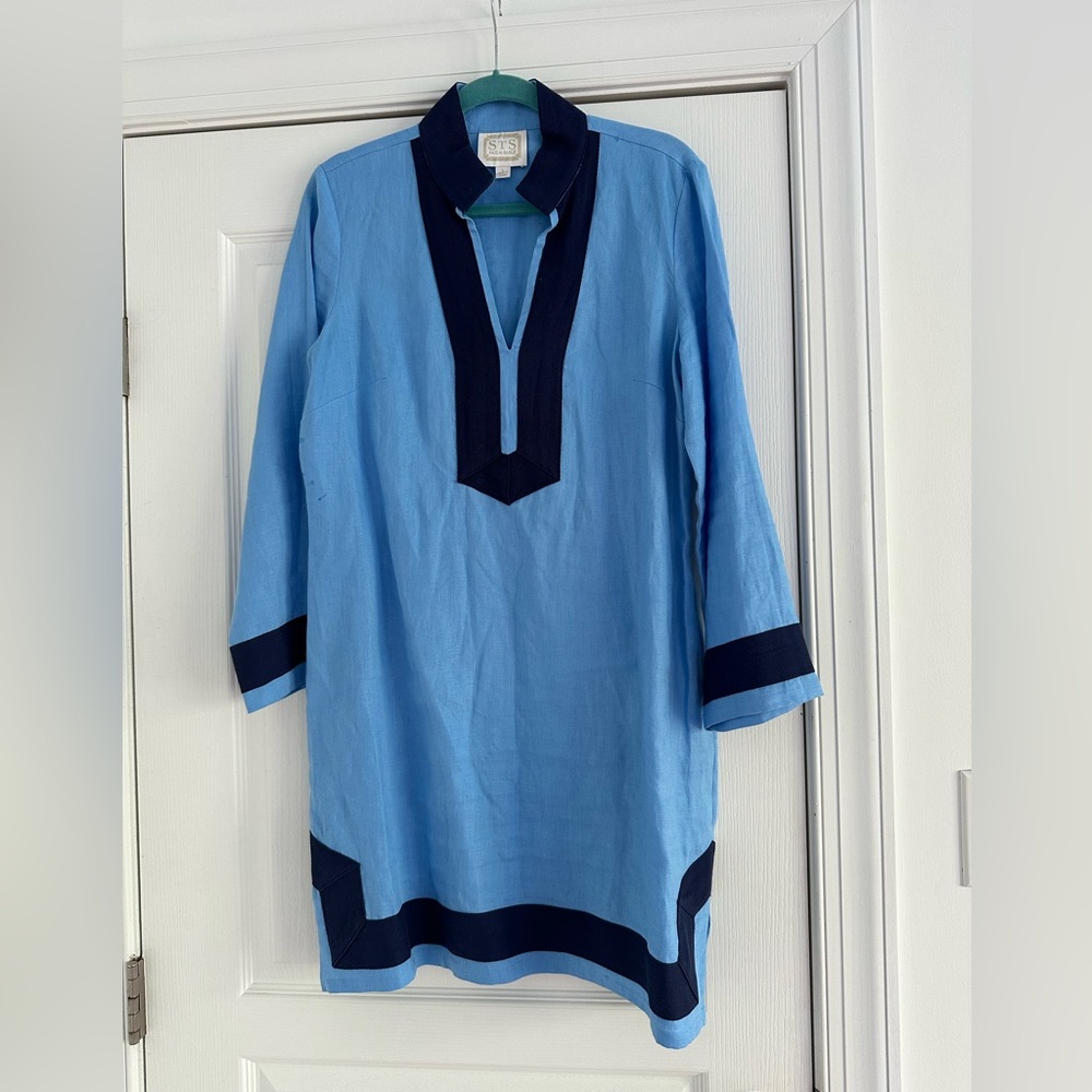 Sail to Sable Linen Tunic Dress